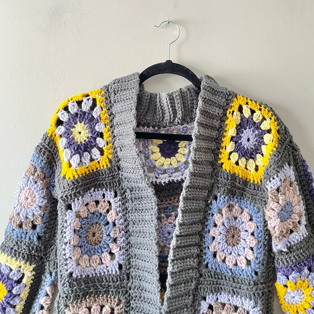 PATCHWORK CARDIGAN - Picture 3 of 4